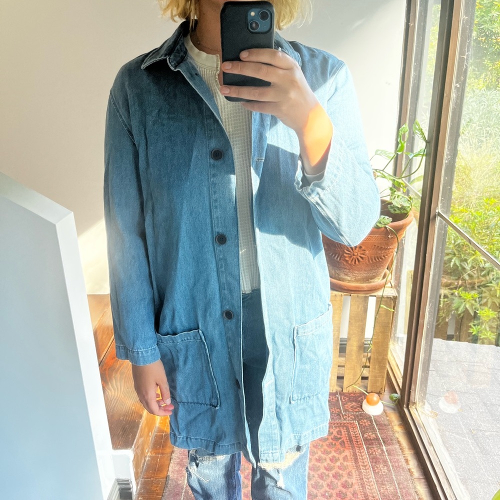 Zara M Denim Duster